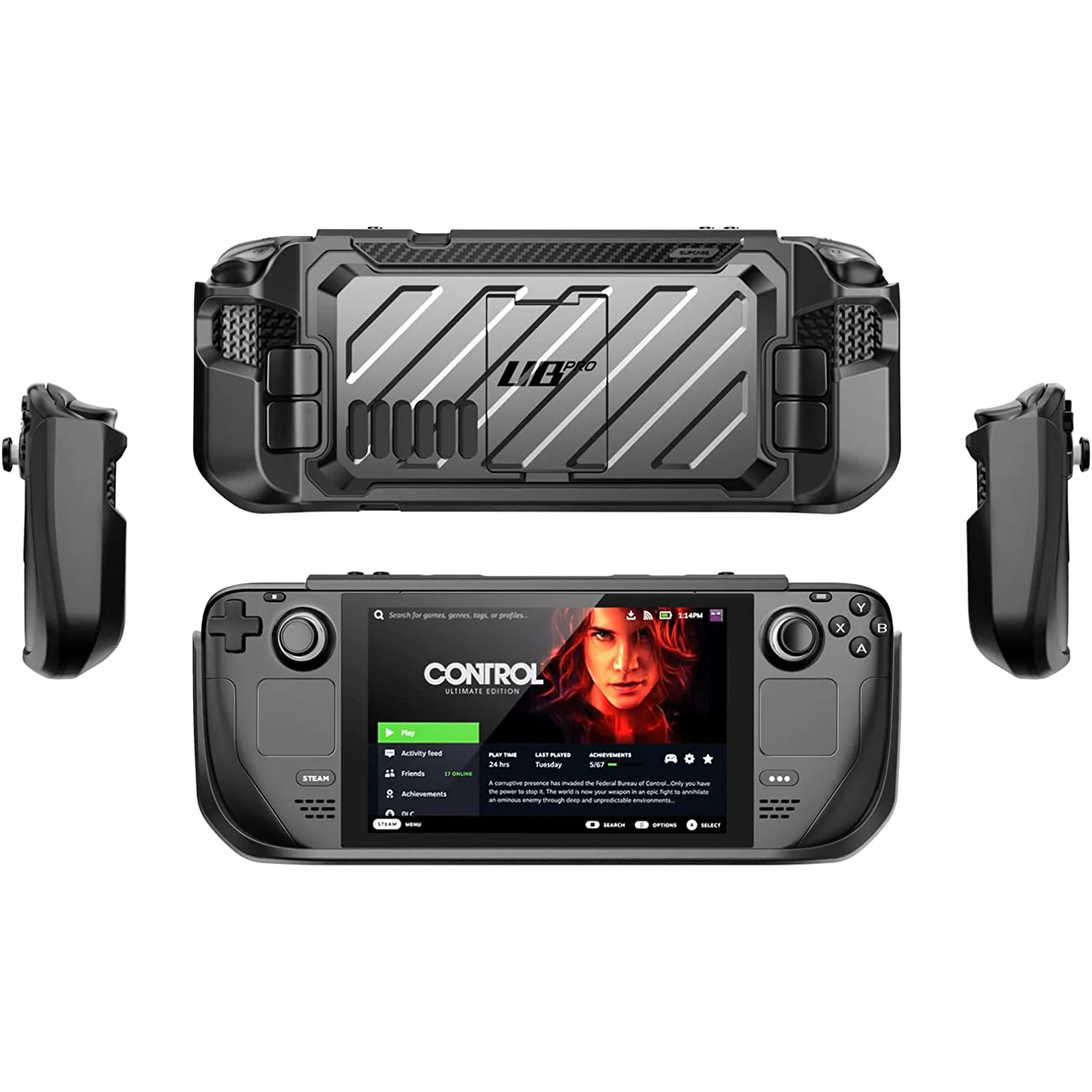 Steam Deck Unicorn Beetle PRO Rugged Kickstand Case-Black - Image 3