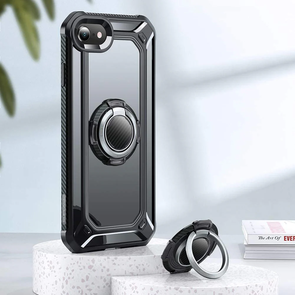 SUPCASE Ring Snap Adhesive Ring Holder and Kickstand-Black - Image 3