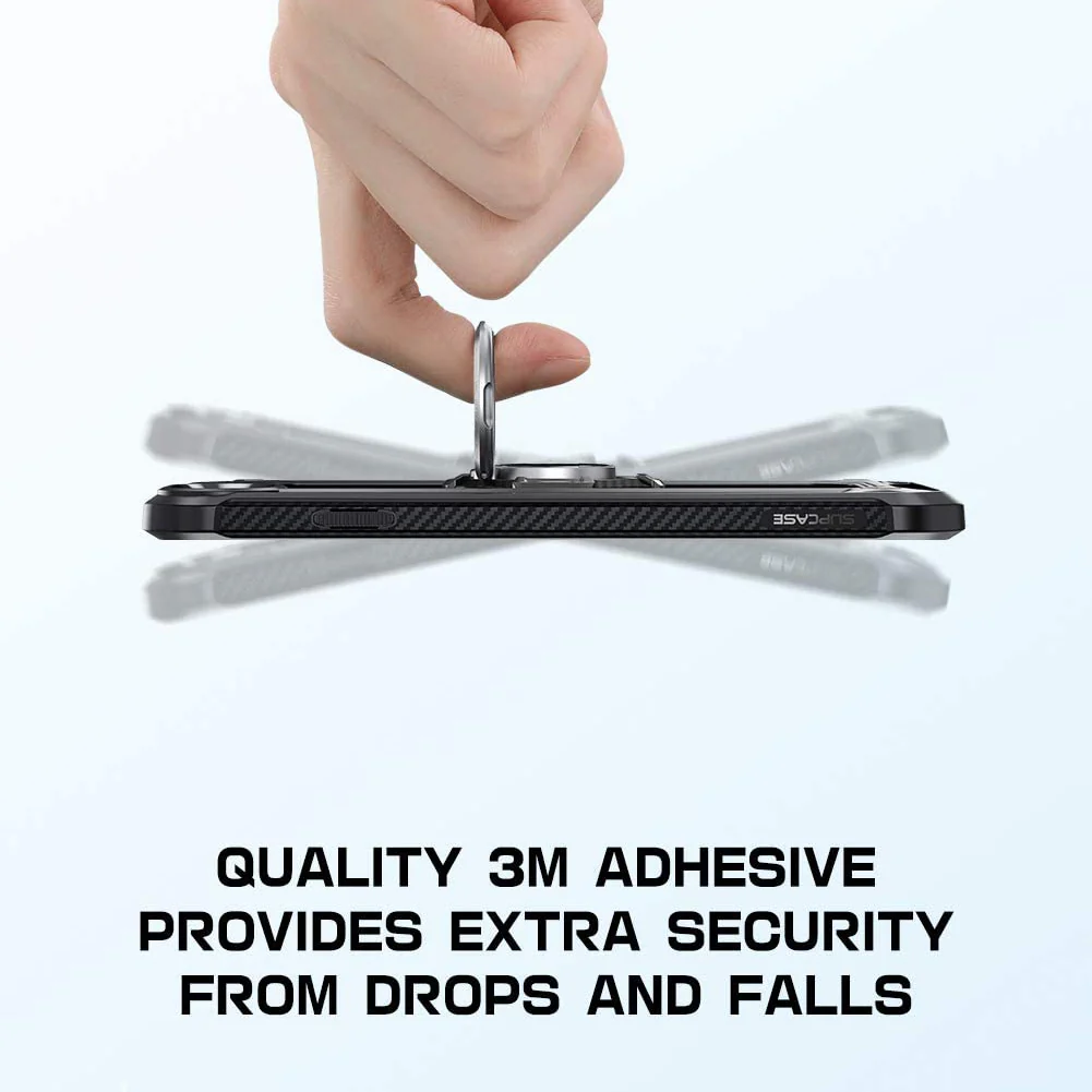 SUPCASE Ring Snap Adhesive Ring Holder and Kickstand-Black - Image 4