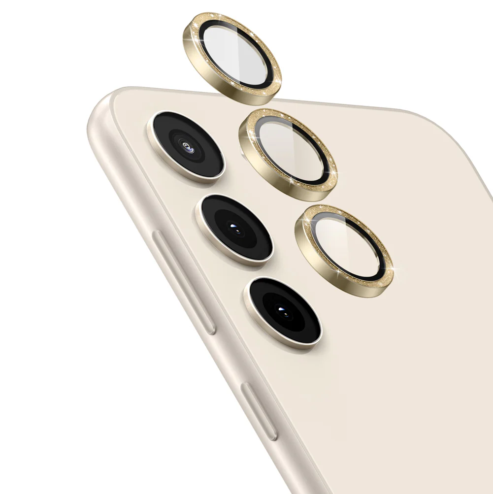 Tempered Glass Camera Lens Protector for Galaxy S23/S23 Plus-Glimmer Gold - Image 7