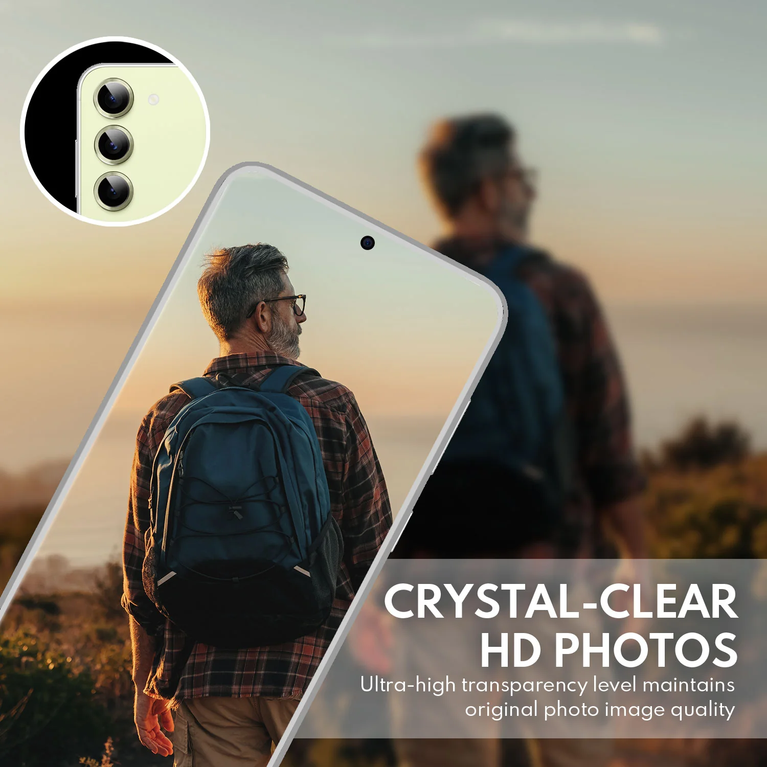 Tempered Glass Camera Lens Protector for Galaxy S23/S23 Plus-Mint Green - Image 5