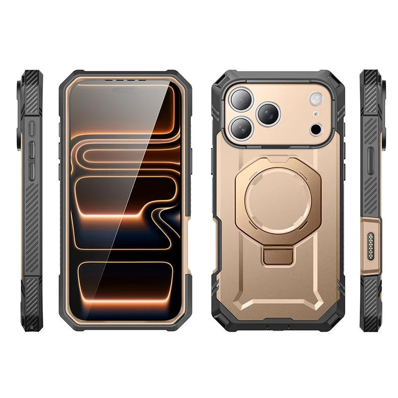 UB GRIP PRO Series iPhone 17 Pro MagSafe Phone Case with HD Tempered Glass - Desert - Image 5