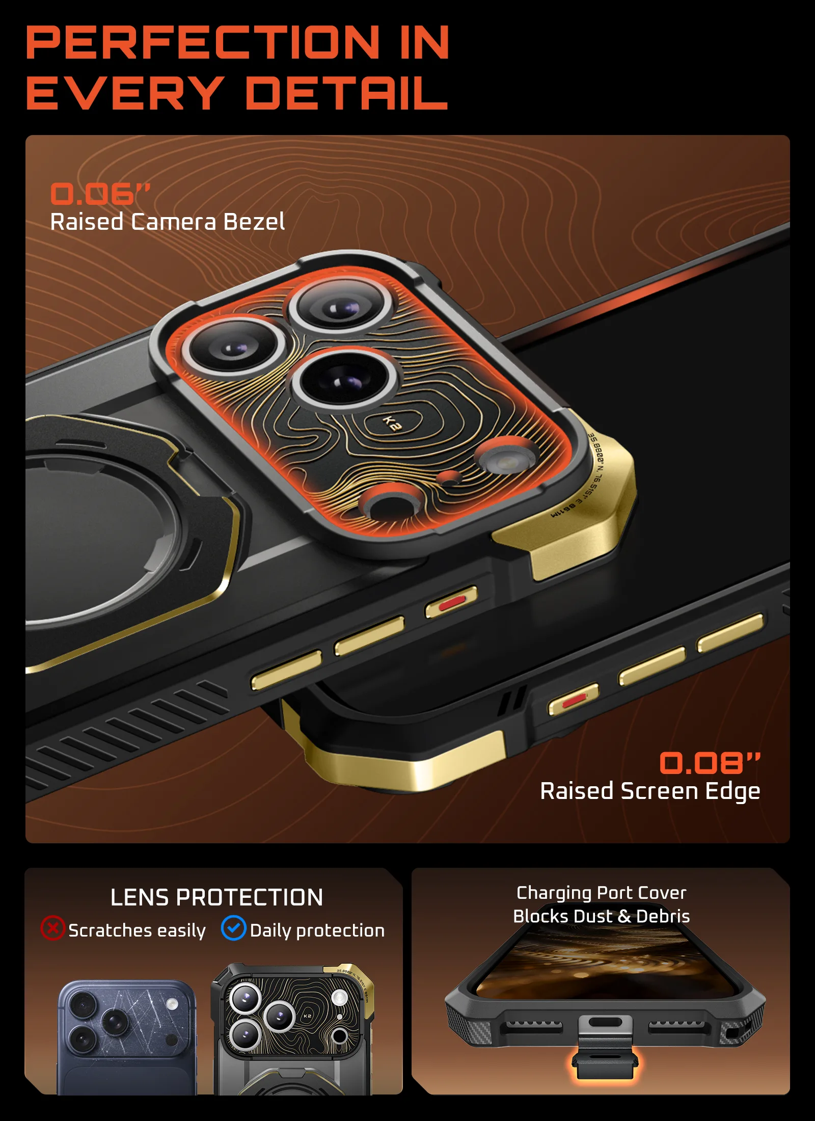 UB GRIP Series iPhone 17 Pro Max MagSafe Camera Control Button Phone Case - K2Night - Image 8