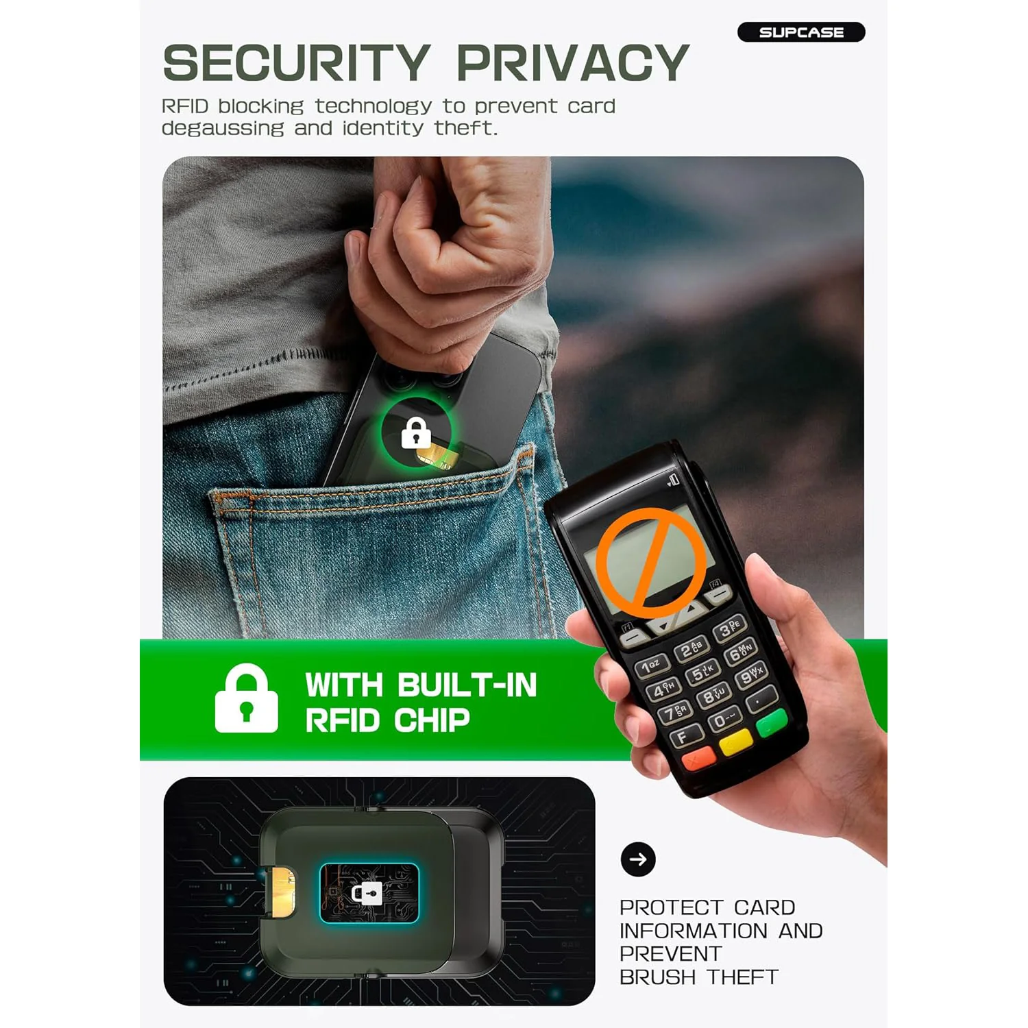 UB Mag Vault Magnetic Wallet with Stand - Battle Green - Image 10