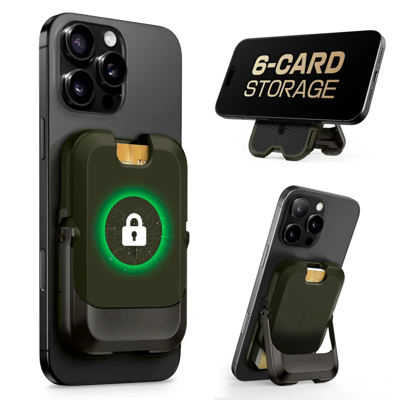 UB Mag Vault Magnetic Wallet with Stand - Battle Green - Image 4