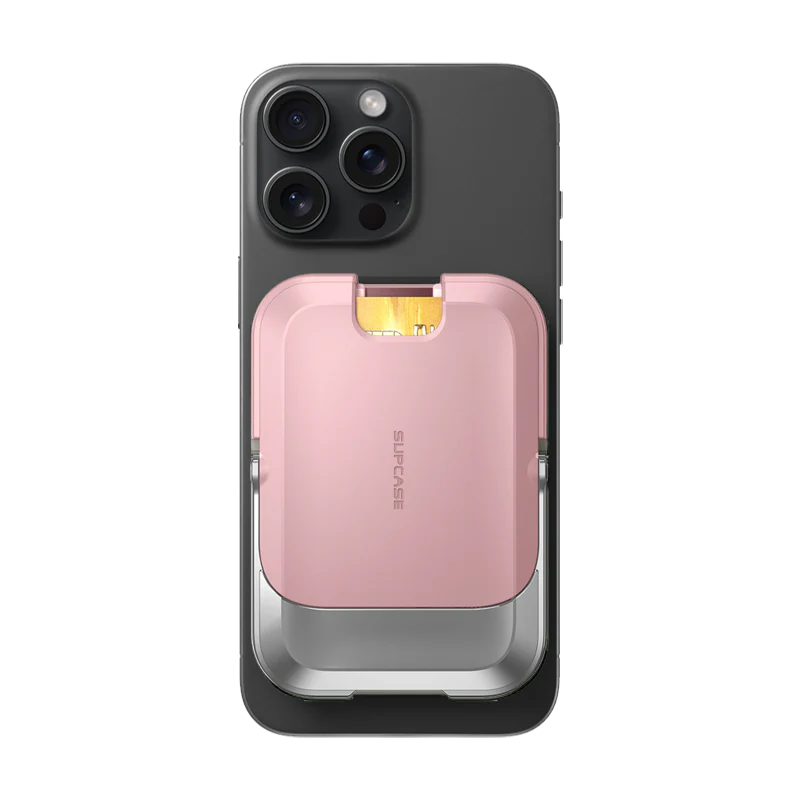 UB Mag Vault Magnetic Wallet with Stand - Blush Pink - Image 3