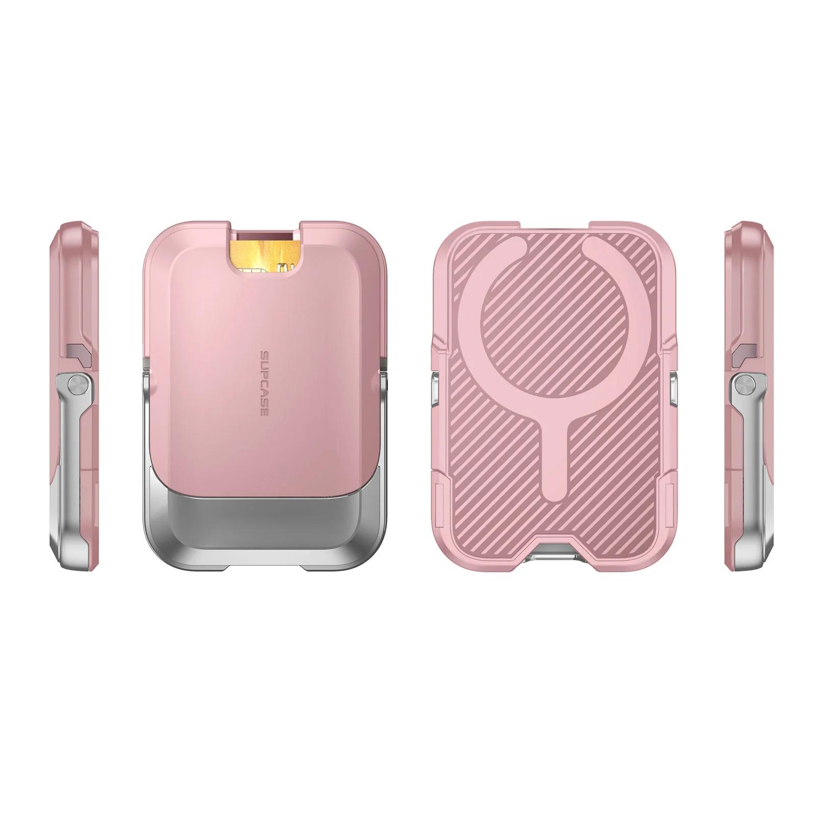 UB Mag Vault Magnetic Wallet with Stand - Blush Pink - Image 4