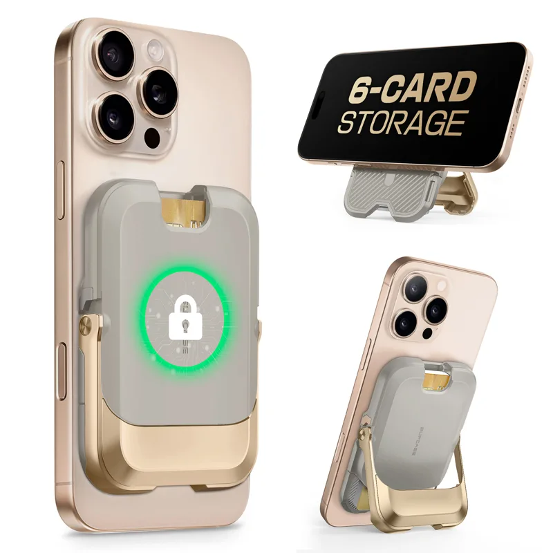 UB Mag Vault Magnetic Wallet with Stand - Gold - Image 4