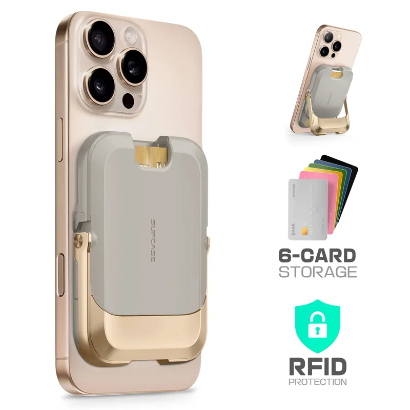 UB Mag Vault Magnetic Wallet with Stand - Gold - Image 5