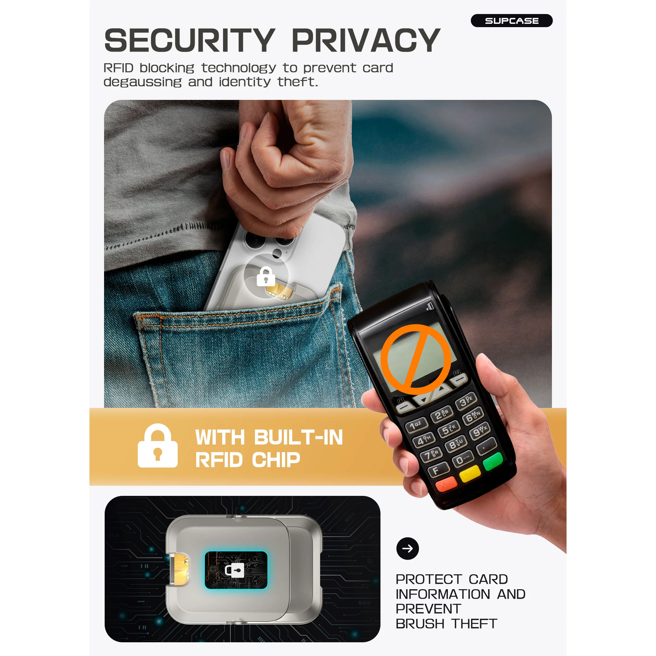 UB Mag Vault Magnetic Wallet with Stand - Gray - Image 11