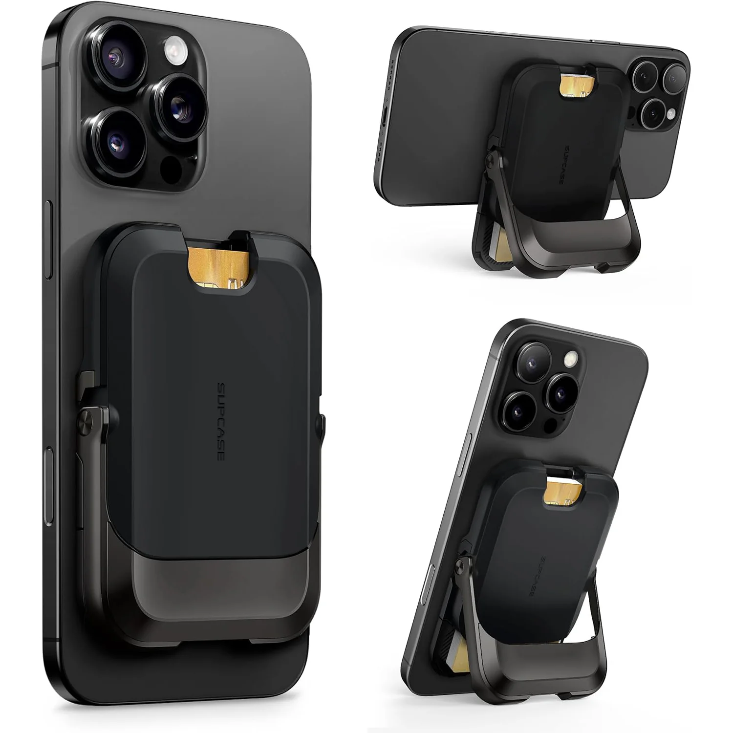 UB Mag Vault Magnetic Wallet with Stand - Carbon Black - Image 8