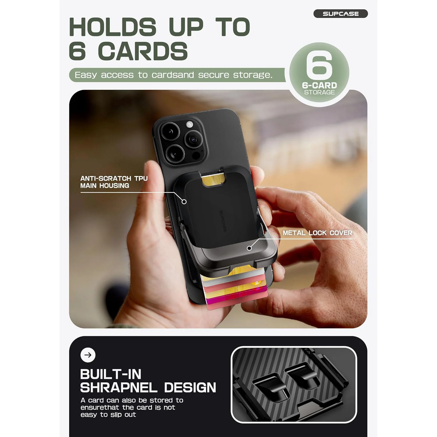 UB Mag Vault Magnetic Wallet with Stand - Carbon Black - Image 9