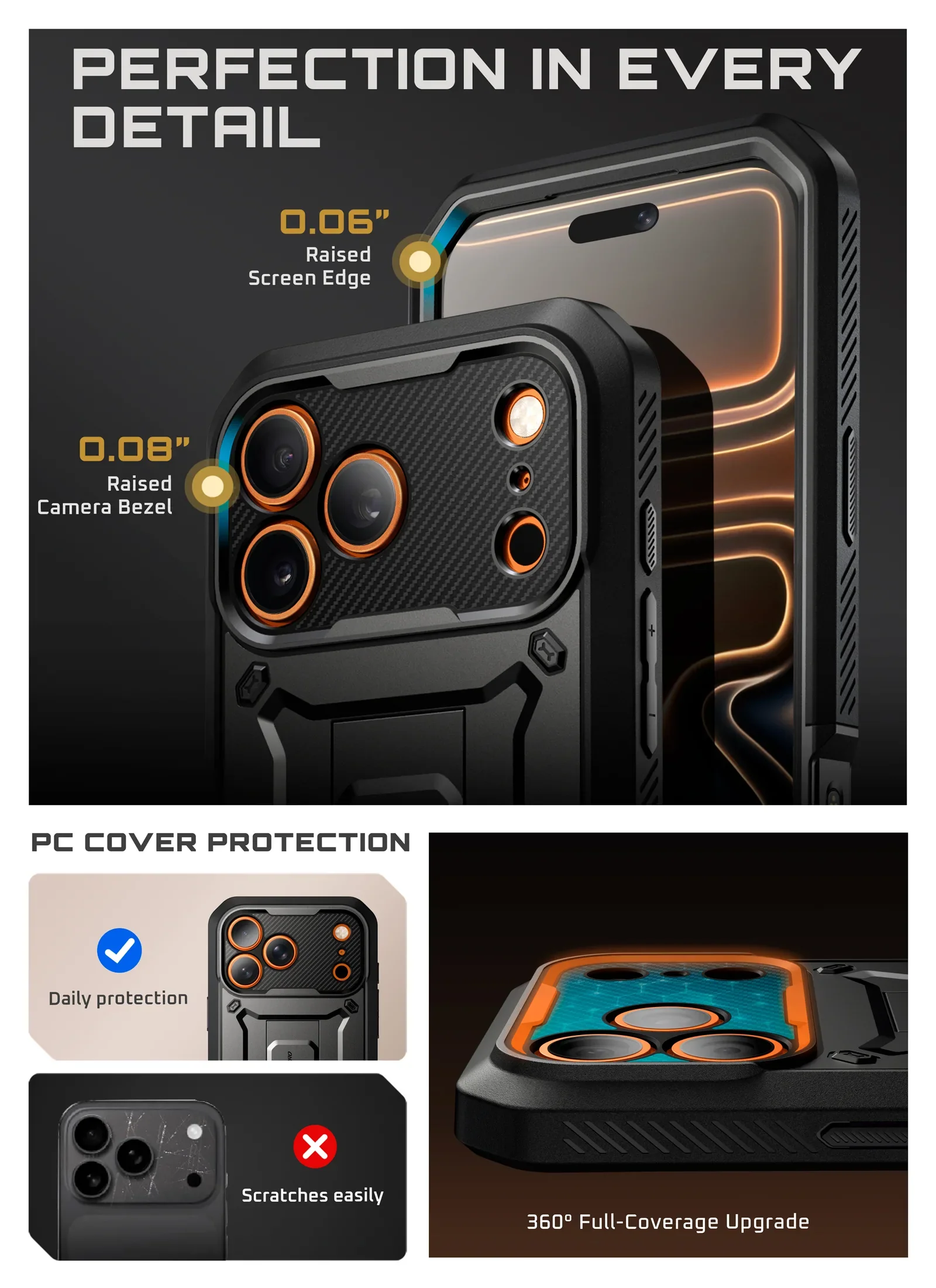 UB PRO Series iPhone 17 Pro Max Camera Control Button Phone Case - Black - Image 11