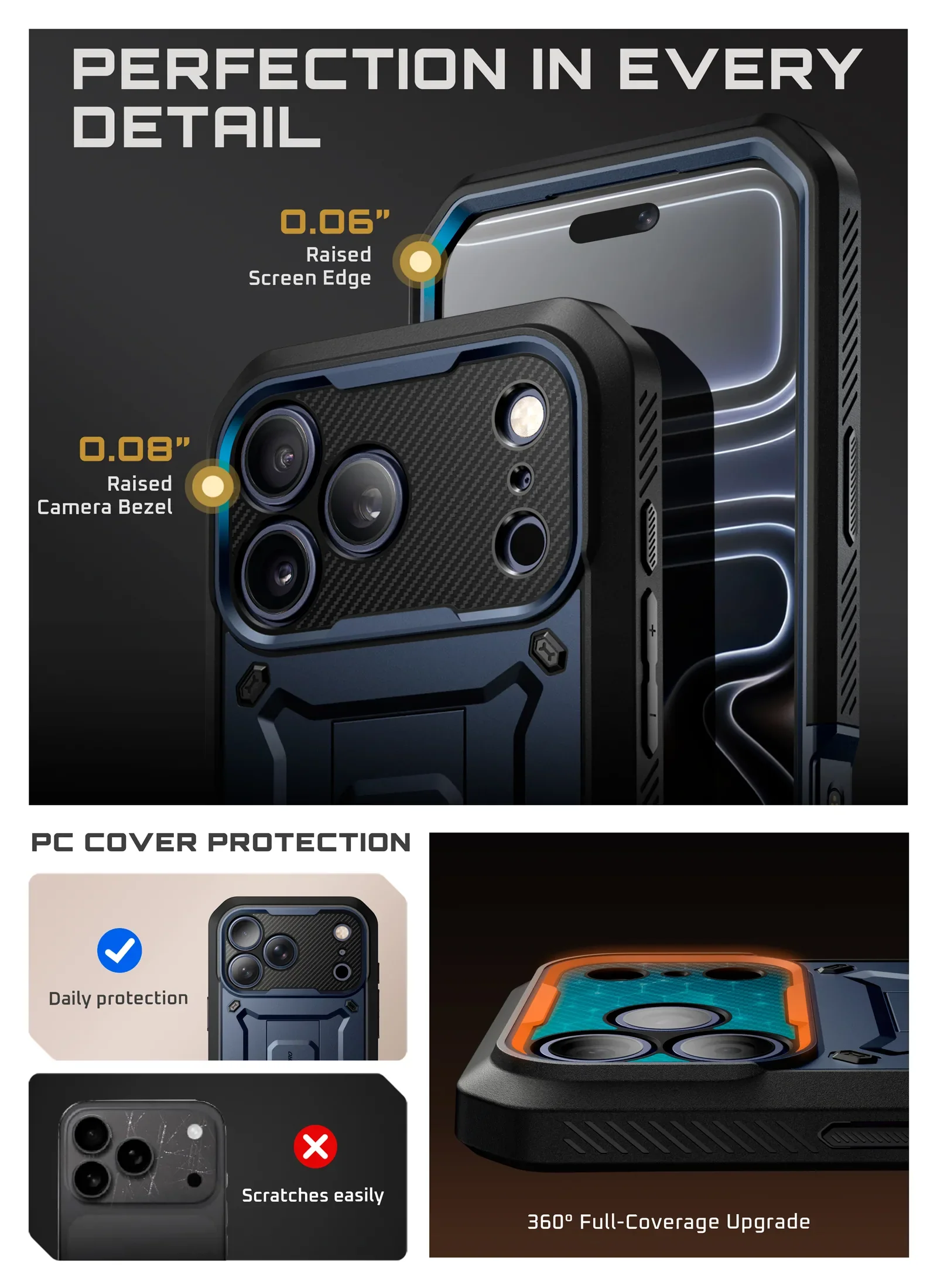 UB PRO Series iPhone 17 Pro Max Camera Control Button Phone Case - Azure - Image 11