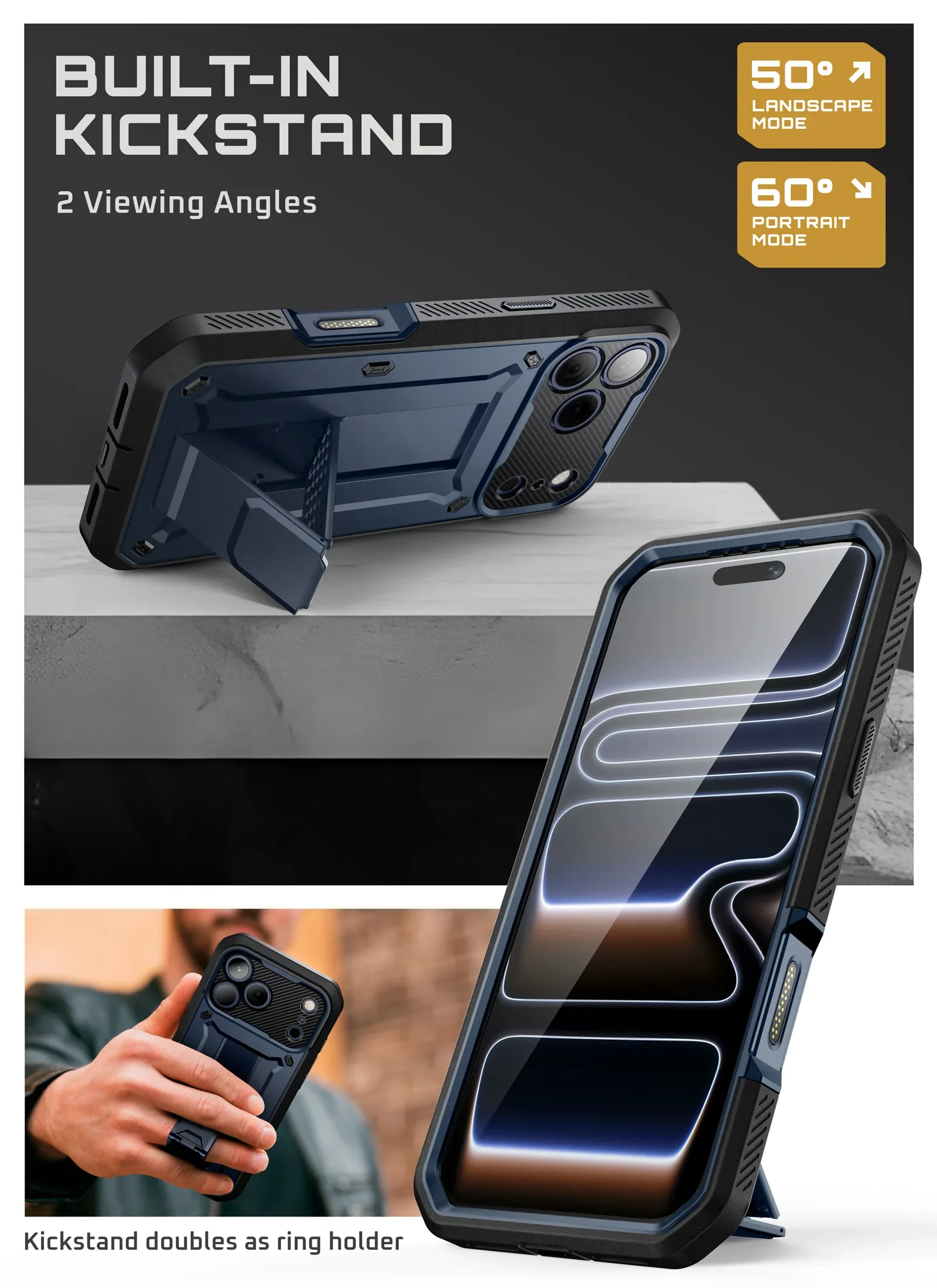 UB PRO Series iPhone 17 Pro Max Camera Control Button Phone Case - Azure - Image 9