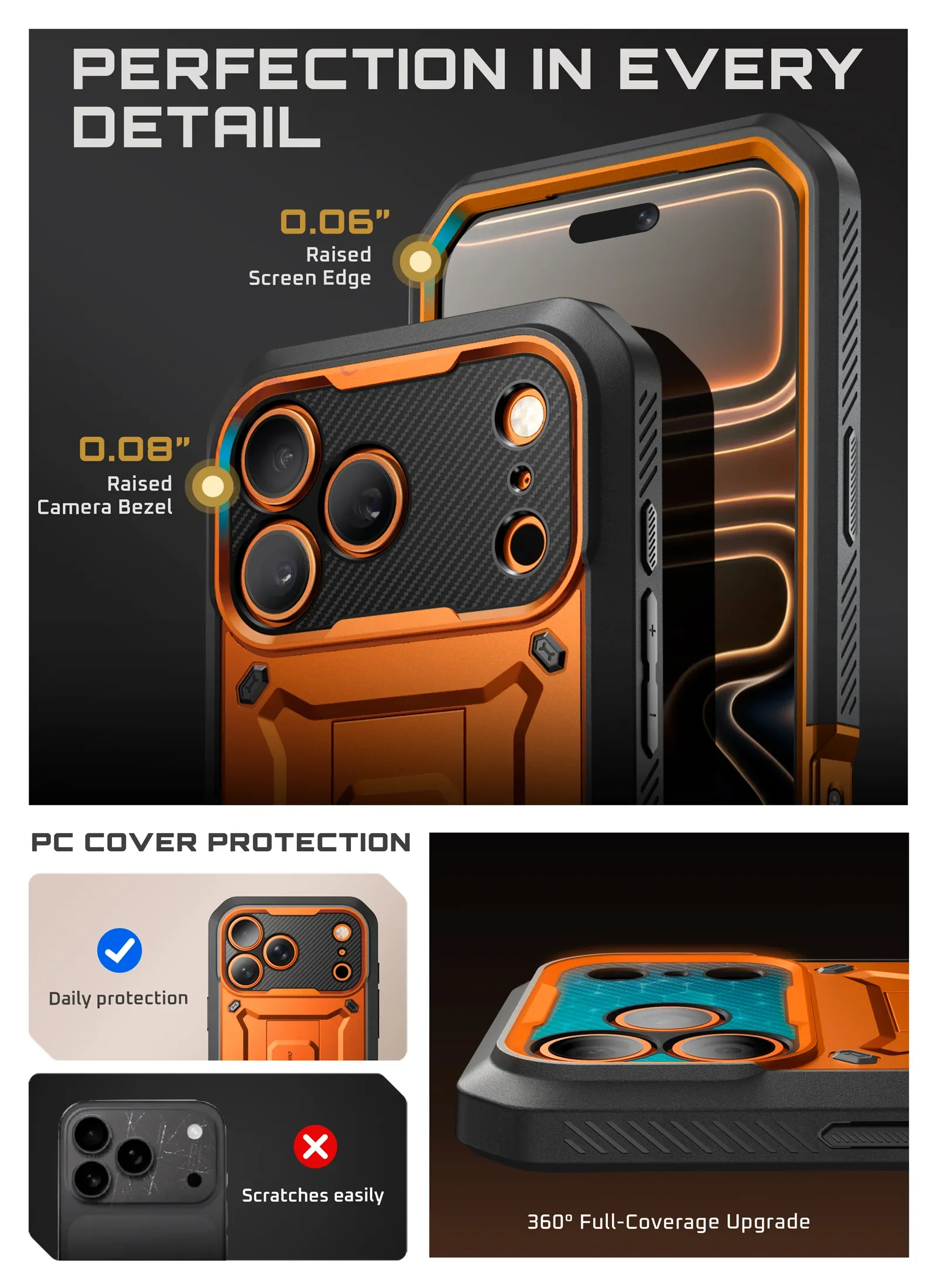 UB PRO Series iPhone 17 Pro Max Camera Control Button Phone Case - Coral - Image 11
