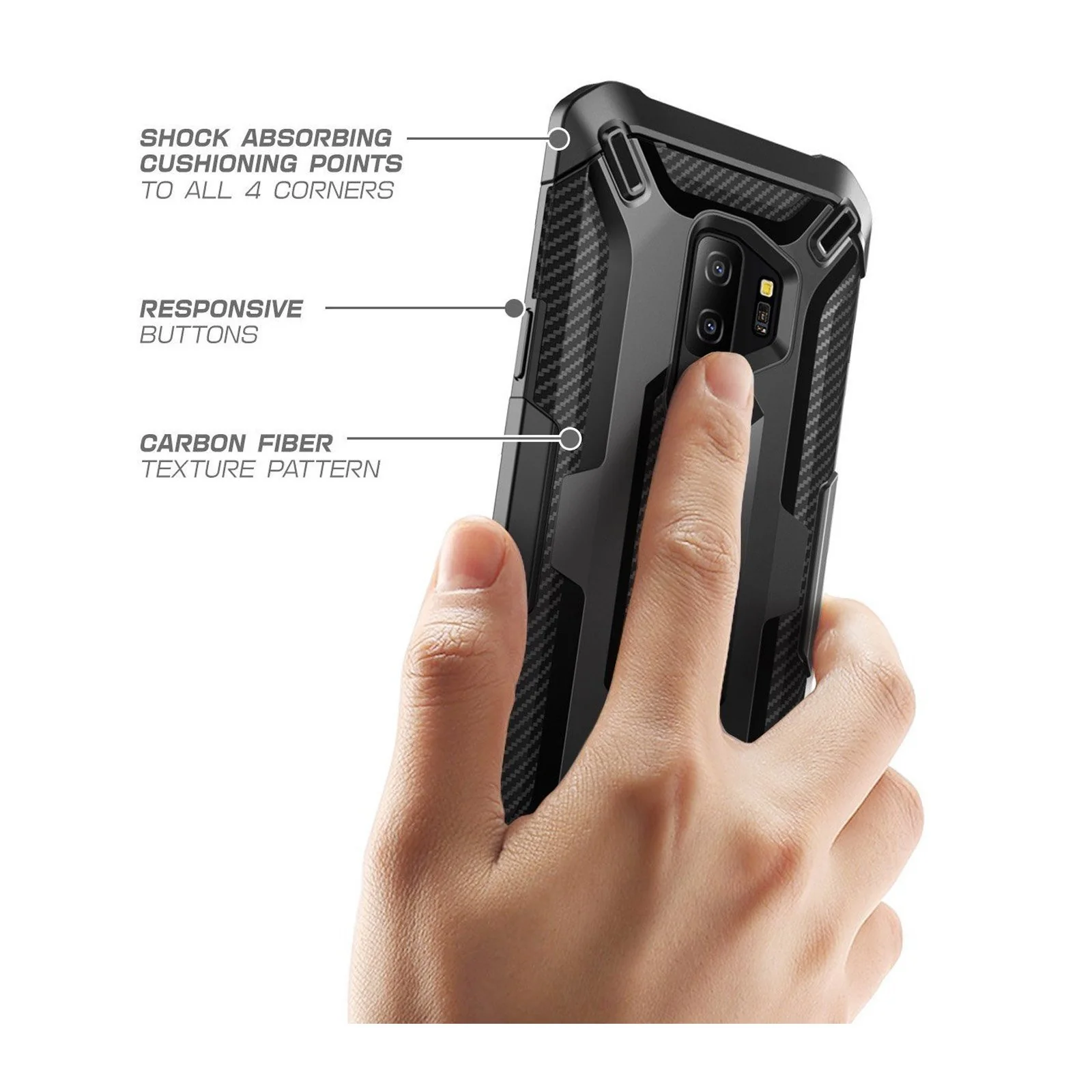 Galaxy S9 Plus Unicorn Beetle Air Protective Case-Black - Image 6