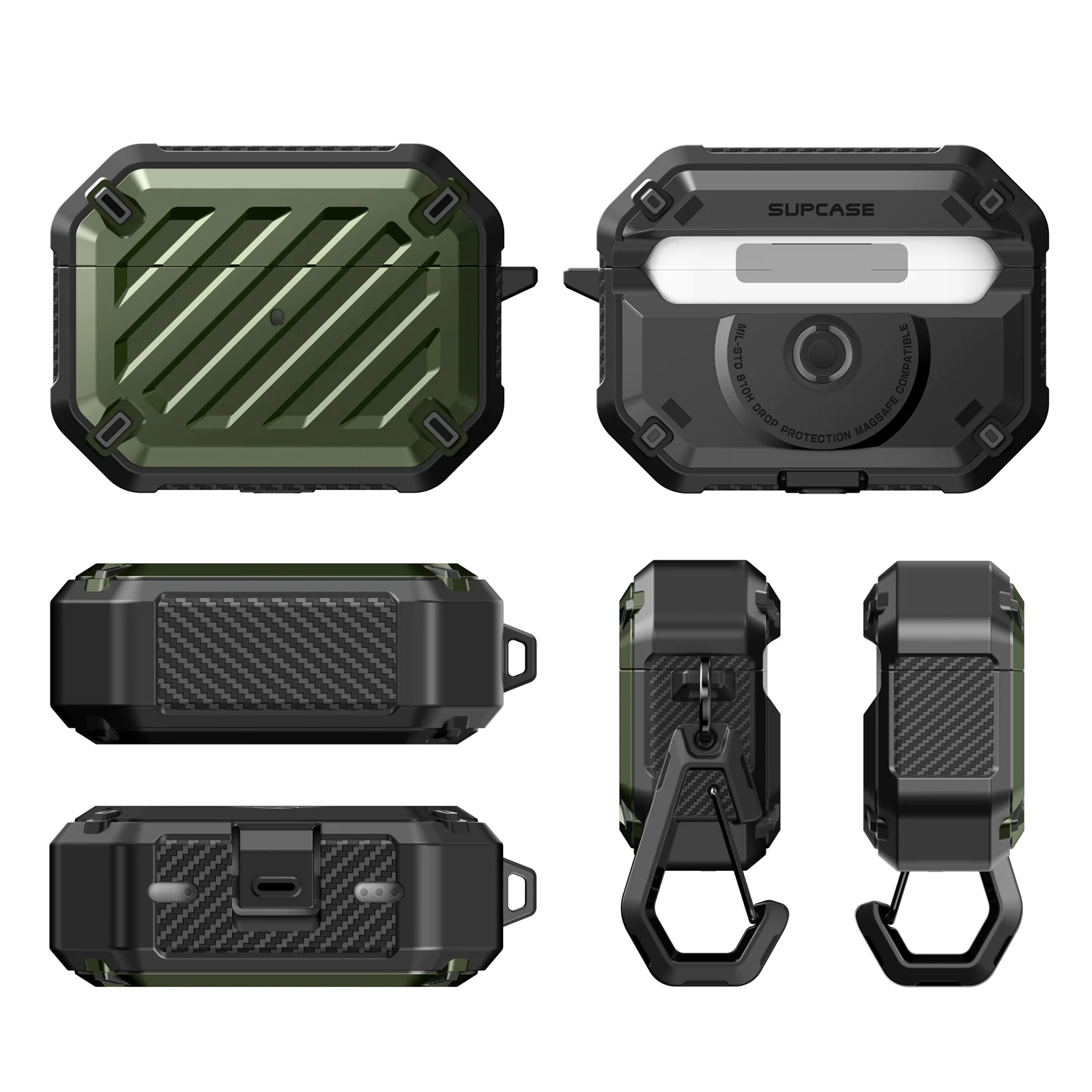 Unicorn Beetle MagSafe Case for AirPods Pro 1st/2nd Gen –Dark Green - Image 16
