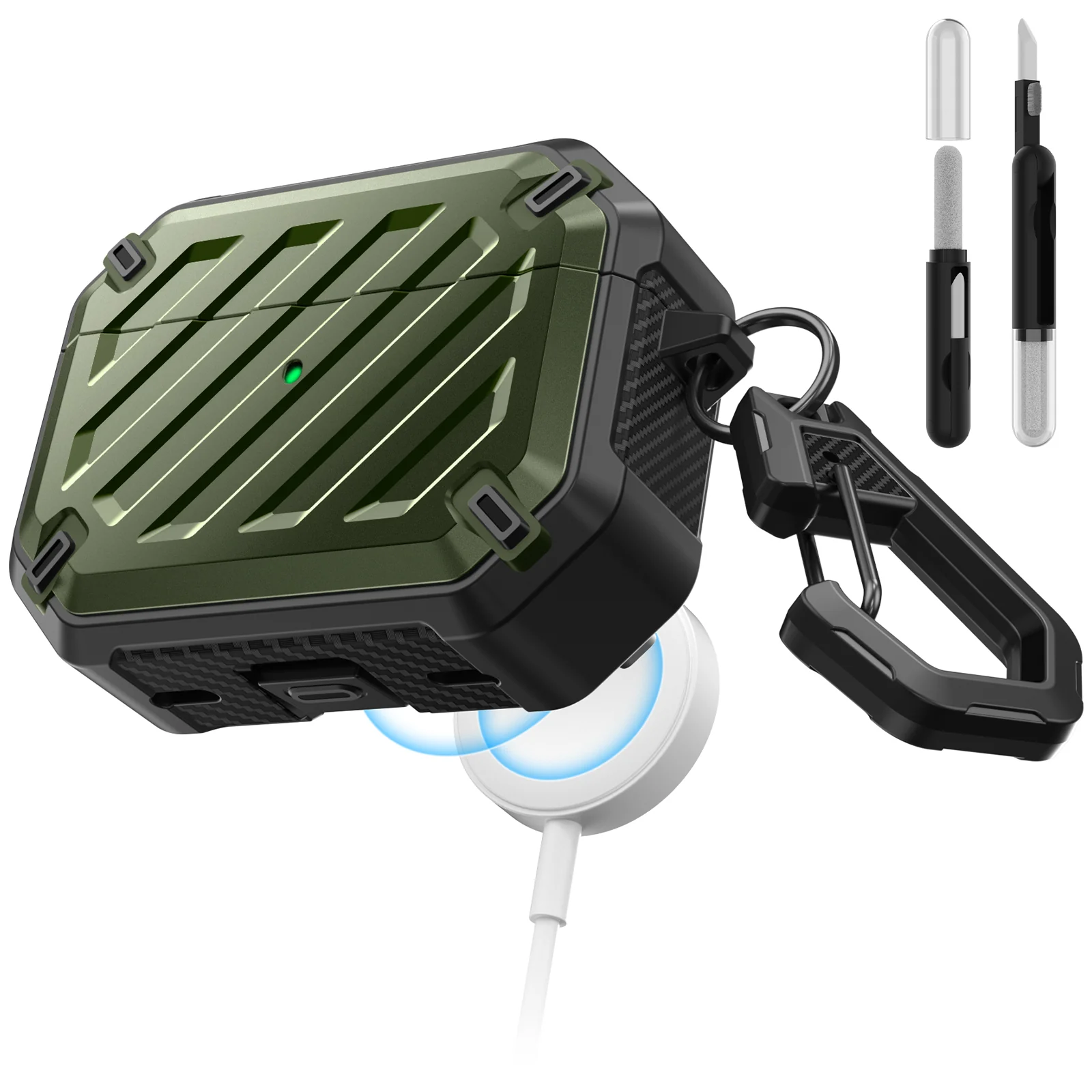 Unicorn Beetle MagSafe Case for AirPods Pro 1st/2nd Gen –Dark Green - Image 3