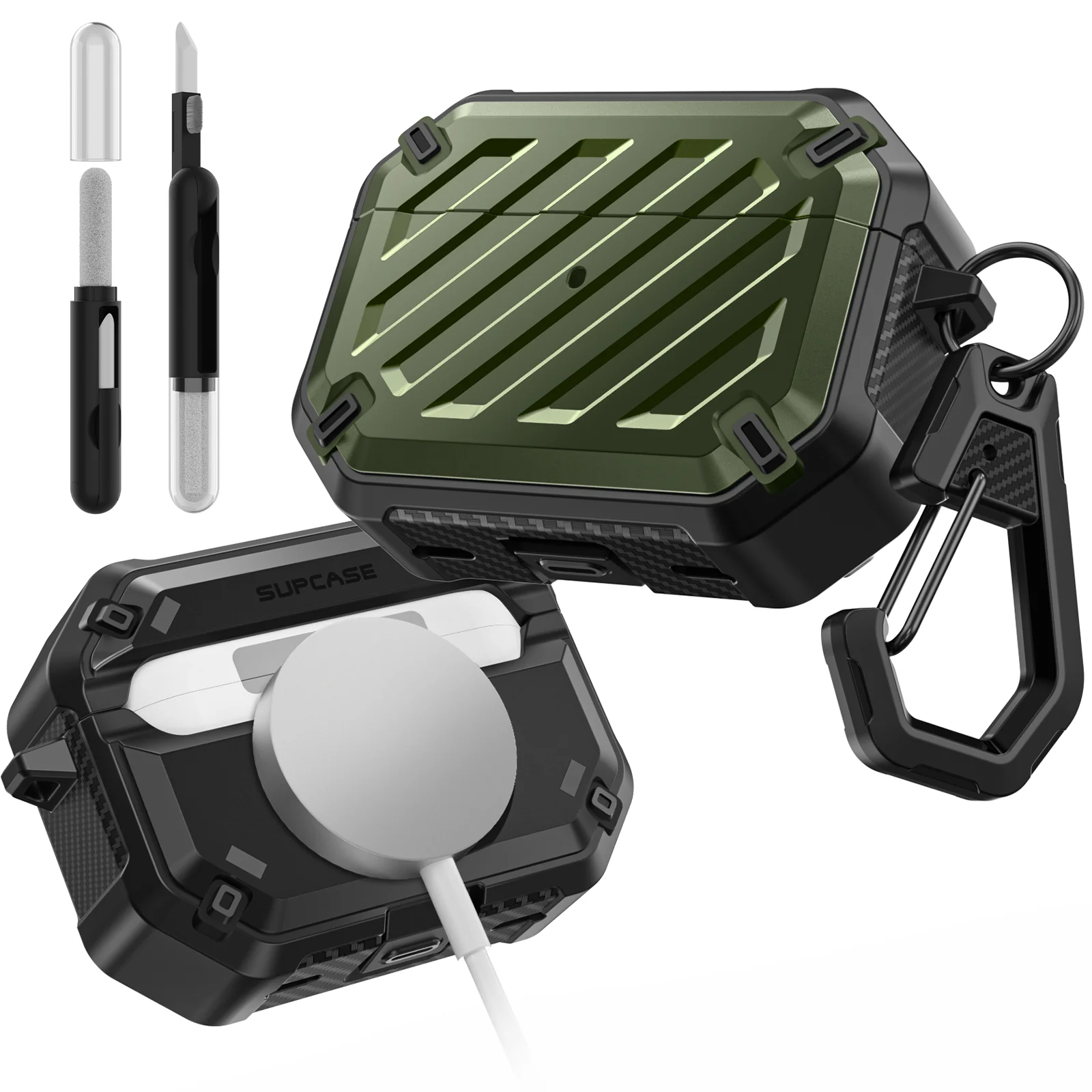 Unicorn Beetle MagSafe Case for AirPods Pro 1st/2nd Gen –Dark Green - Image 5