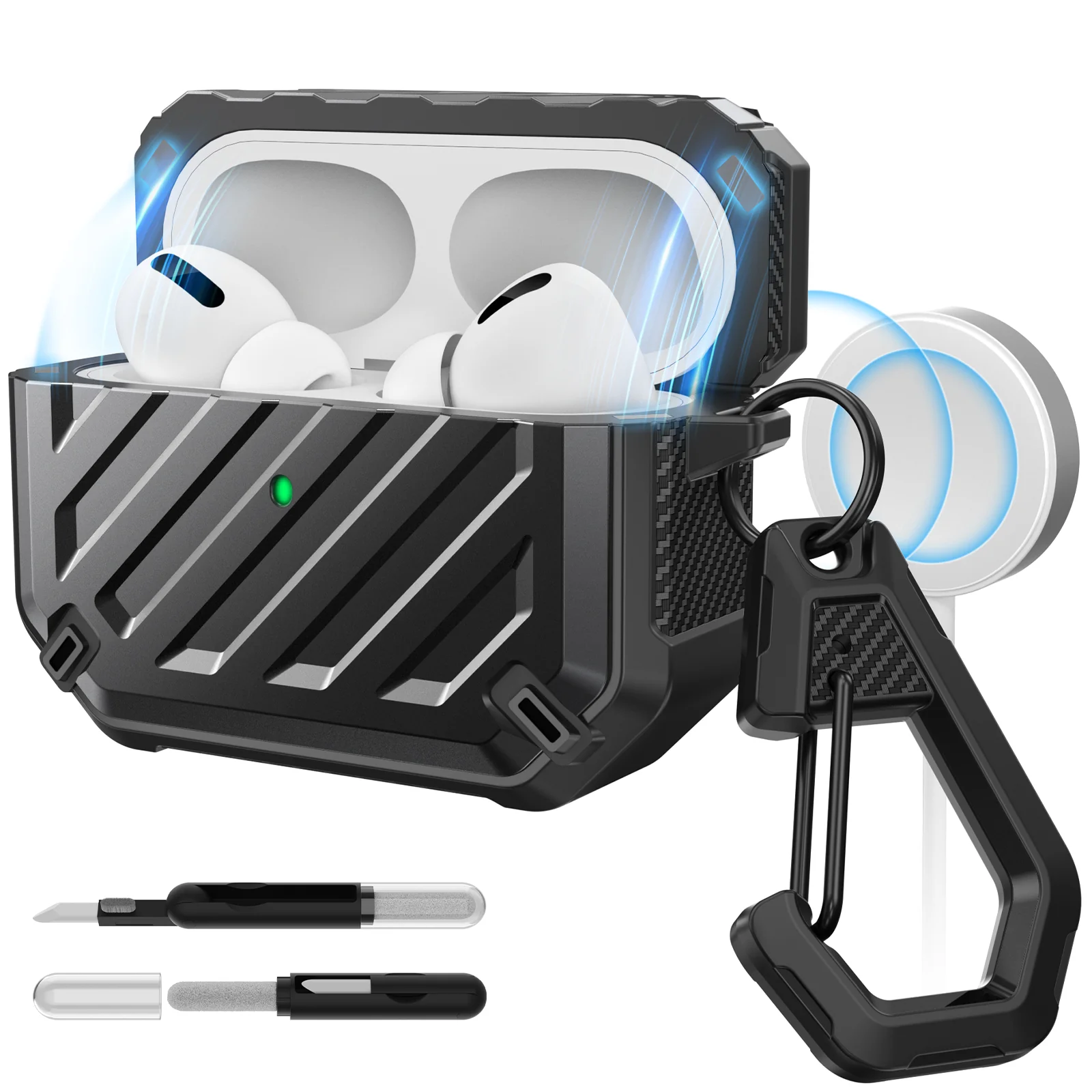 Unicorn Beetle MagSafe Case for AirPods Pro 1st/2nd Gen –Black - Image 4