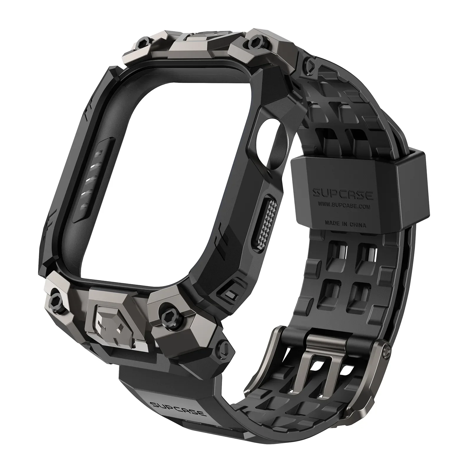 UB Ore Series Apple Watch Wristband Case (46mm) - Black - Image 3